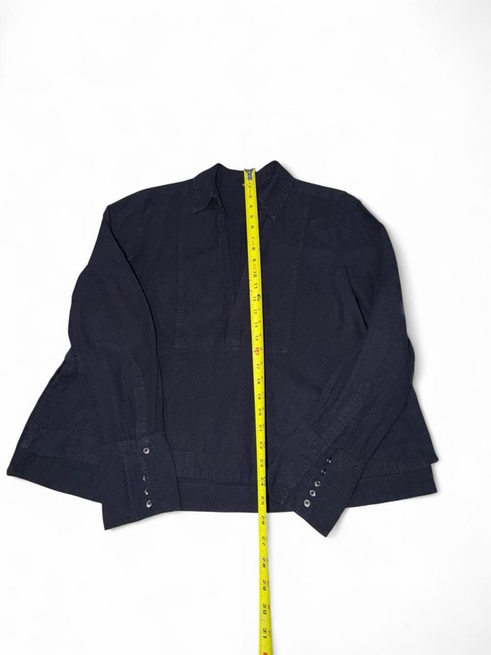 Free People navy blue Linen Cotton Top - Picture 3 of 8